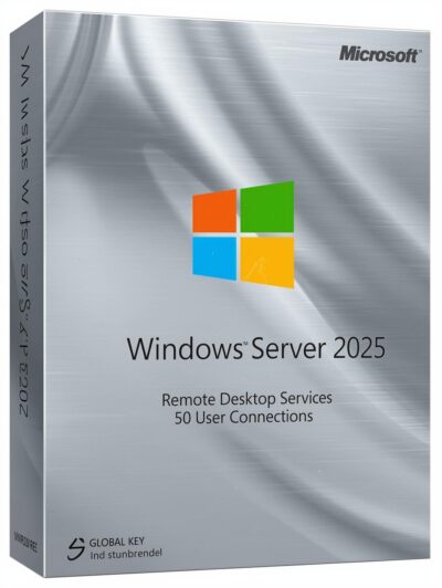 Windows Server 2025 | Remote desktop services user connections (50) - Microsoft Key - GLOBAL